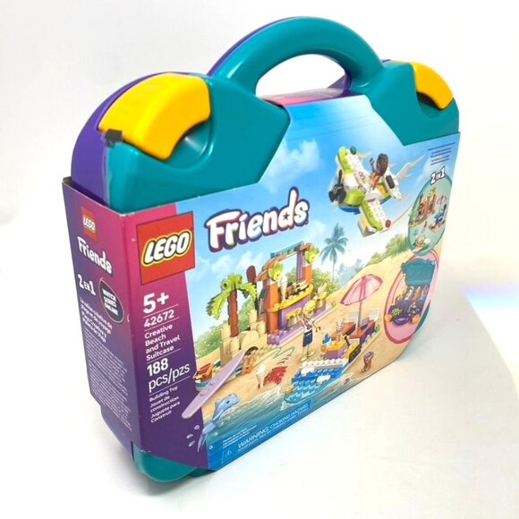 LEGO Friends Creative Beach and Travel Suitcase Pretend Play Building Set 42672 - Picture 2 of 11